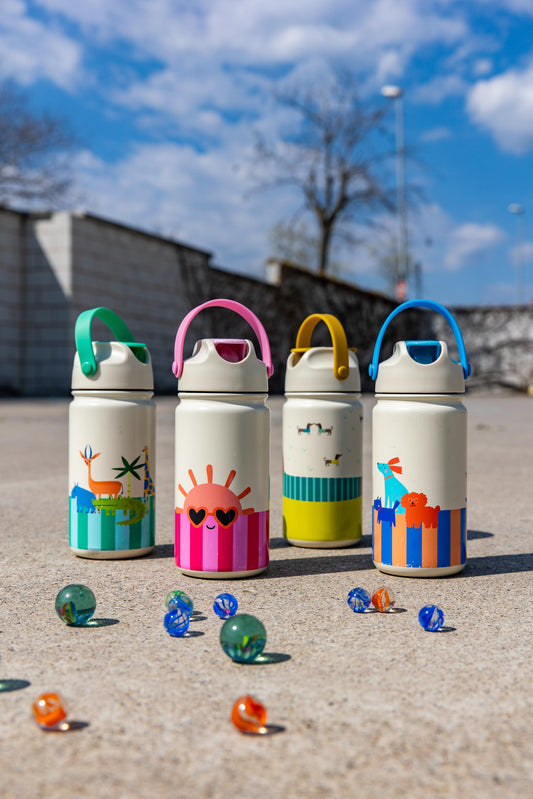 Sticlă termos din inox pentru copii The Cotton Cloud Club Soleil