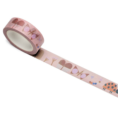 Bandă washi decorativă cu buburuze pentru copii, marca nuukk