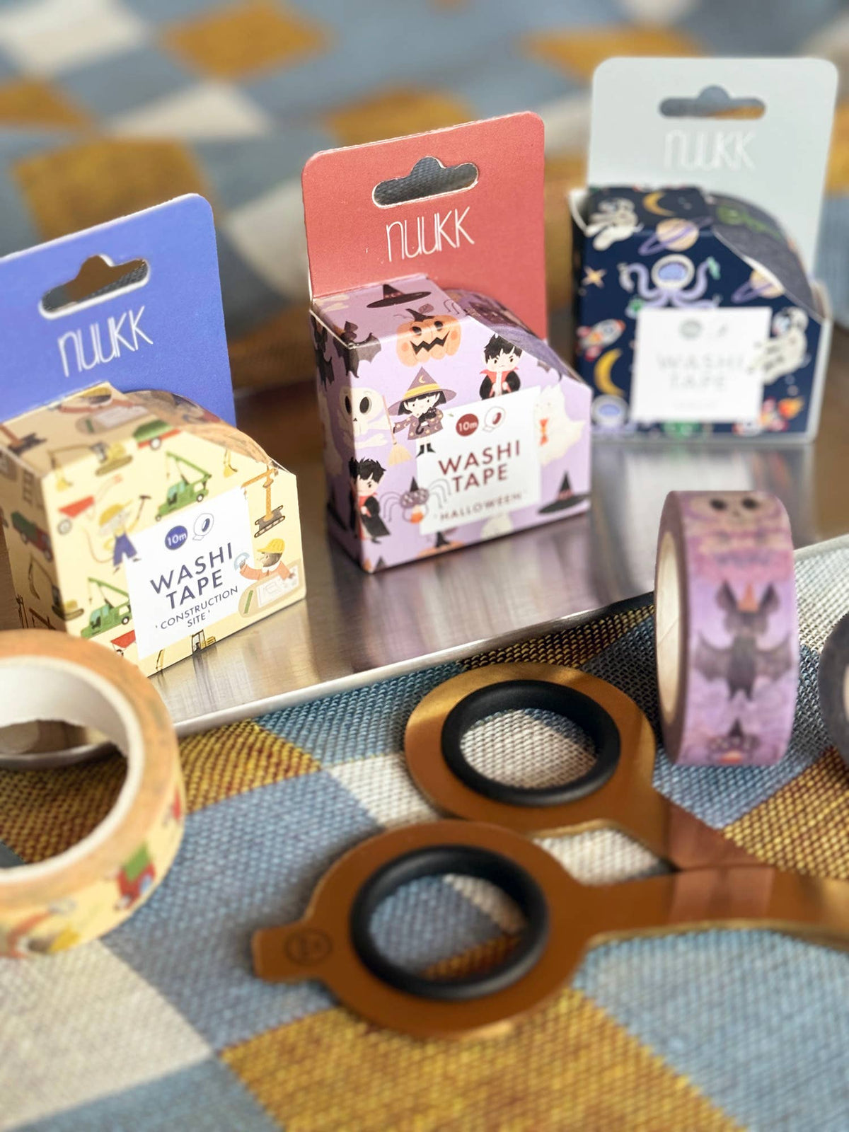 Bandă washi decorativă cu tematică de Halloween pentru copii, marca nuukk