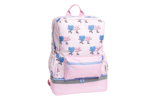 Ghiozdan A4 pentru copii The Cotton Cloud Dancing Hearts, cu inimioare
