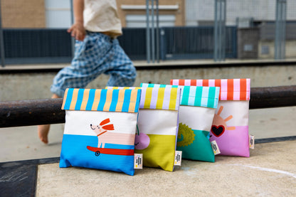 Săculeț reutilizabil pentru sandvișuri The Cotton Cloud Croc Rock