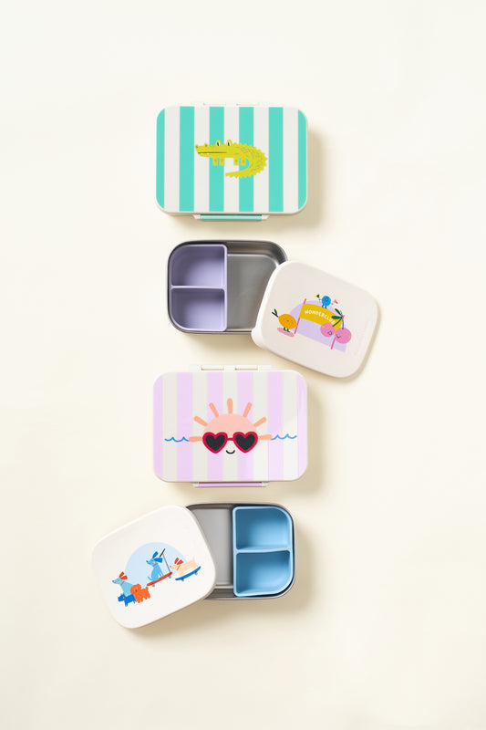 Cutie de prânz din inox pentru copii The Cotton Cloud Club Soleil