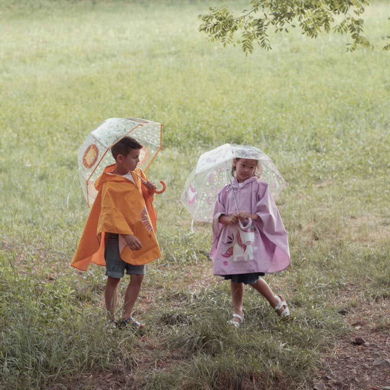 Umbrelă transparentă pentru copii cu unicornul Sparkly, marca Sassi