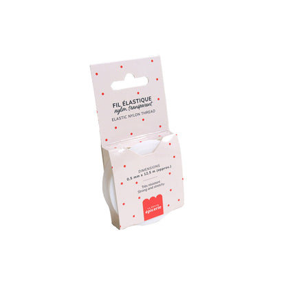 Detaliu cu firul elastic de nylon de 0,5 mm