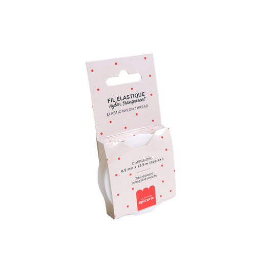 Detaliu cu firul elastic de nylon de 0,5 mm