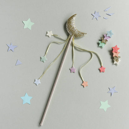 Set de două agrafe de păr Rockahula Rainbow Shimmer Star cu steluțe curcubeu