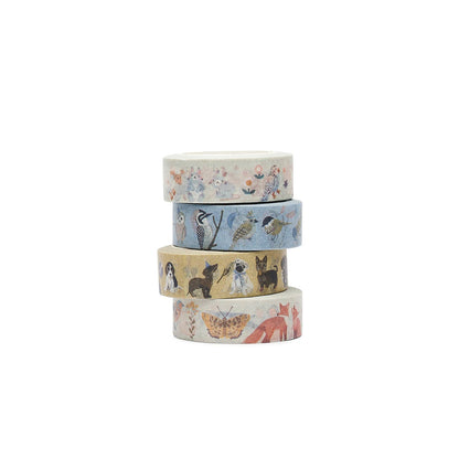 Bandă washi decorativă cu cățeluși pentru copii, marca nuukk