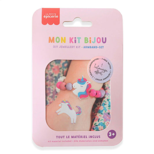 Kit brățară pentru copii Unicorni, La Petite Epicerie