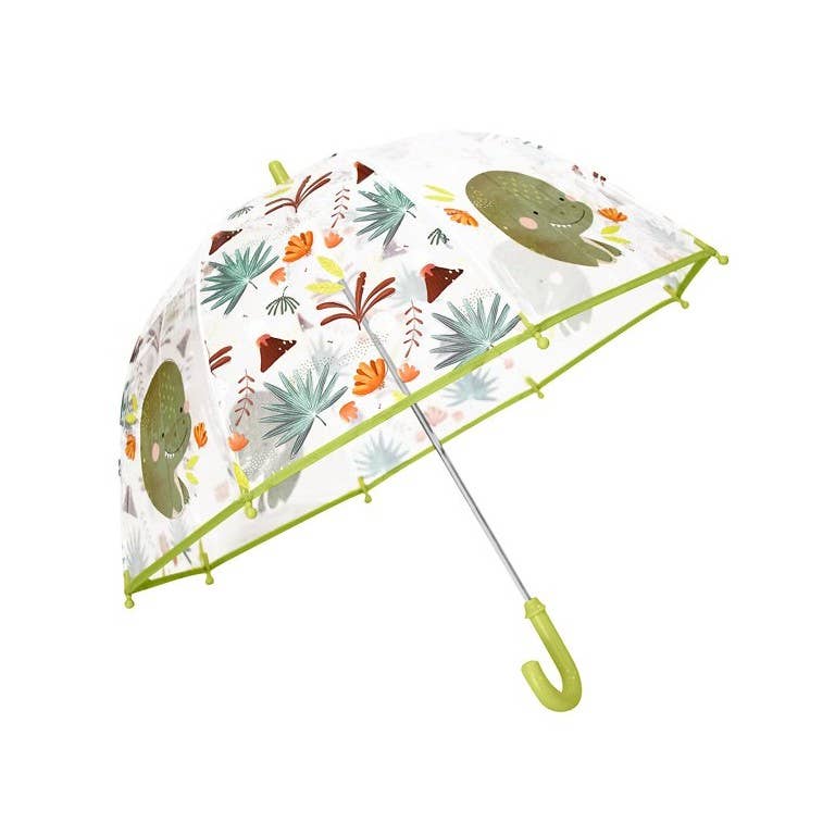 Umbrelă transparentă pentru copii cu dinozaurul Cracky, marca Sassi