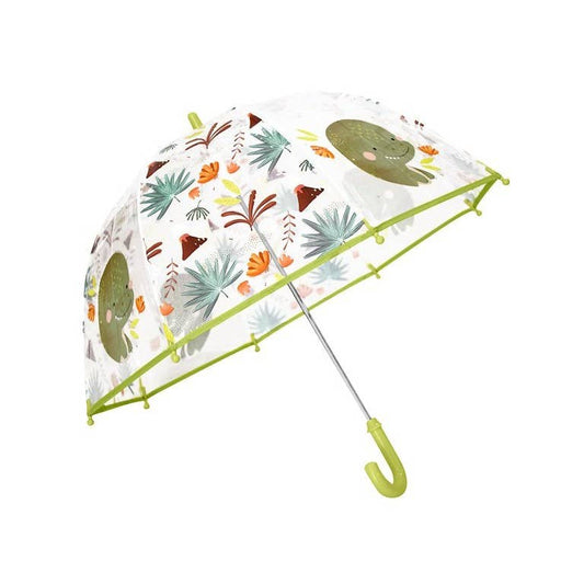 Umbrelă transparentă pentru copii cu dinozaurul Cracky, marca Sassi