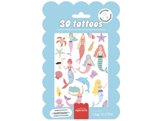 Tatuaje temporare holografice Sirene, La Petite Epicerie