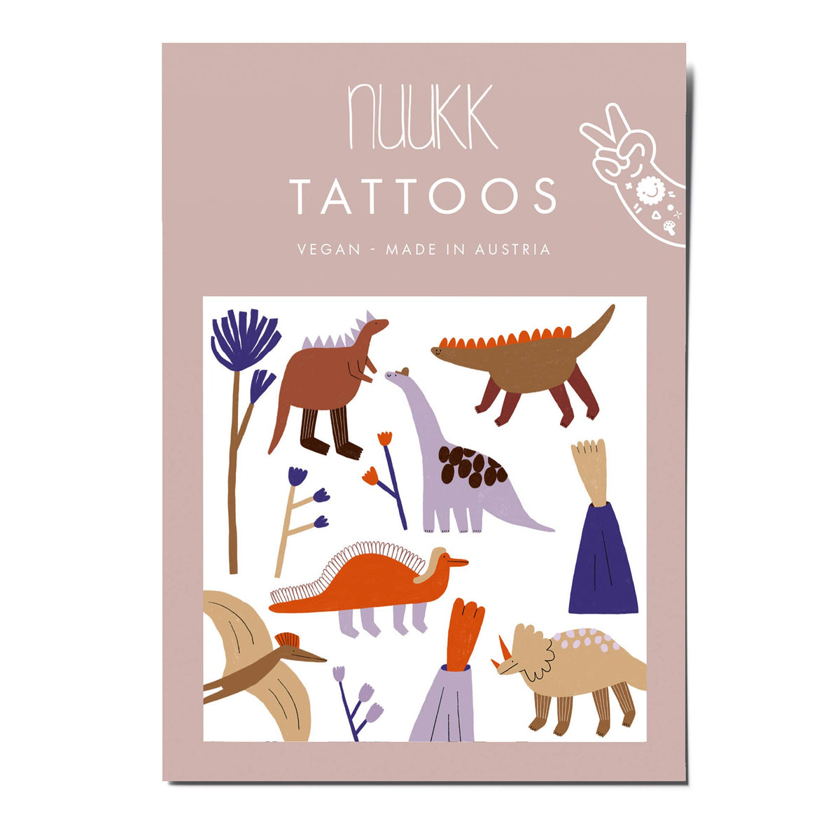 Tatuaje temporare pentru copii cu dinozauri, marca nuukk