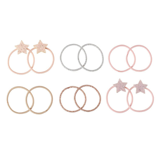 Set de douăsprezece elastice mini de păr Rockahula Twinkle Twinkle cu steluță