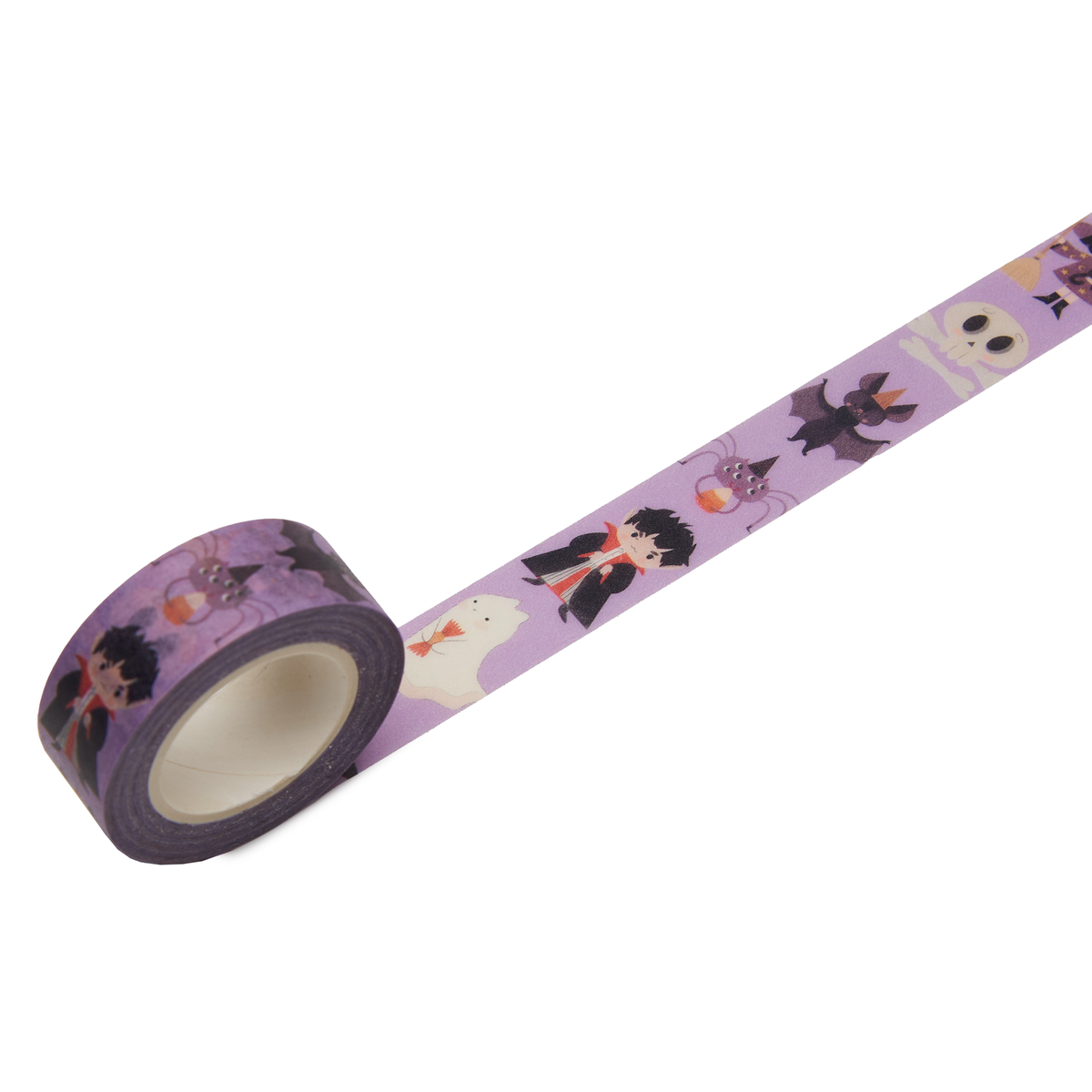 Bandă washi decorativă cu tematică de Halloween pentru copii, marca nuukk
