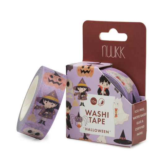 Bandă washi decorativă cu tematică de Halloween pentru copii, marca nuukk