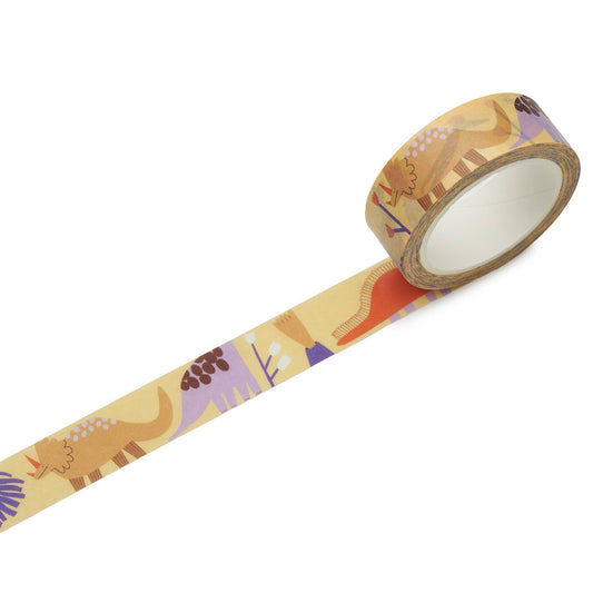 Bandă washi decorativă cu dinozauri pentru copii, marca nuukk