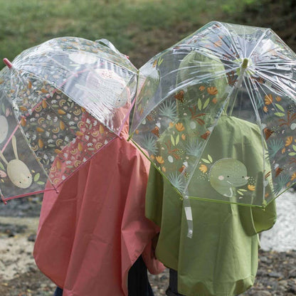 Umbrelă transparentă pentru copii cu dinozaurul Cracky, marca Sassi