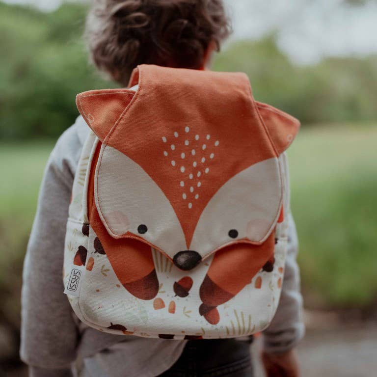 Rucsac mini A5 în formă de vulpe Crunchy, marca Sassi