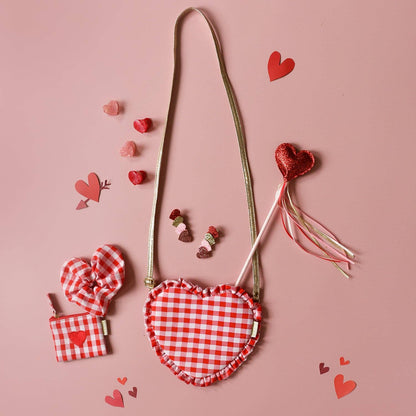 Set de două agrafe de păr Rockahula Sweetheart Sparkle cu inimioare sclipitoare