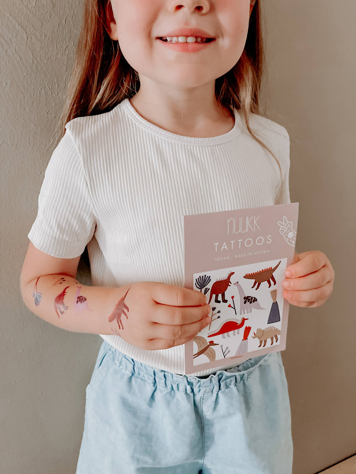 Tatuaje temporare pentru copii cu dinozauri, marca nuukk
