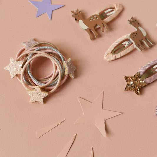 Set de douăsprezece elastice mini de păr Rockahula Twinkle Twinkle cu steluță