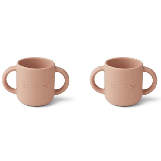 Căni din silicon Gene, set 2 Liewood, nuanța Cat Rose